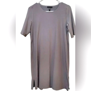 Eileen Fisher Grey‎ Side Zipper Causal Dress